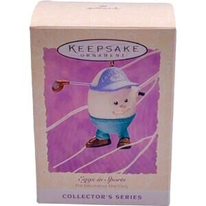 1994 Hallmark Keepsake Easter Ornament EGGS IN SPORTS Golf #3 in Mint Box
